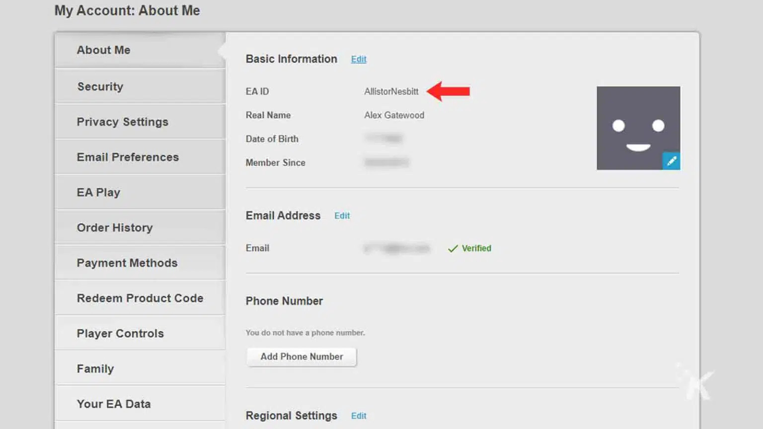 EA Origin ID PC 